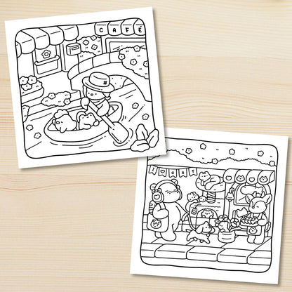 CALM DAYS Bold-easy Patterns Coloring Book for Adults Cute Drawing Book Perfect Gift for Party and Birthday - Smarsty