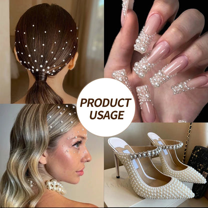 Half Round Pearl Beads for Stunning Nail Art - Smarsty