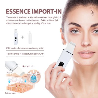 Ultrasonic Skin Scrubber Deep Cleansing Blackhead Remover - Smarsty