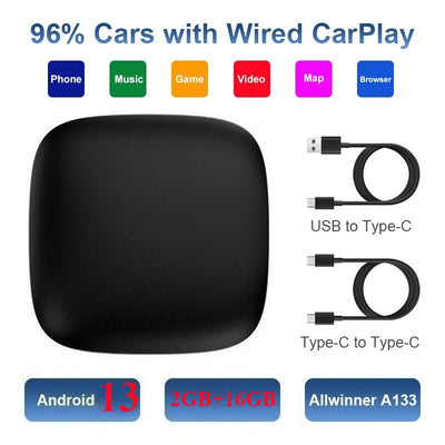 Android 13 CarPlay Box Wireless Plug And Play CarPlay - Smarsty