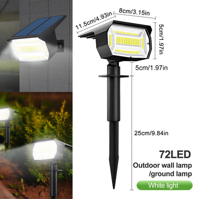 Solar Powered LED Spotlights for Outdoor Landscape Lighting - Smarsty