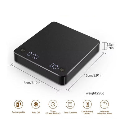 Nano Coffee Scale with Timer for Perfect Espresso - Smarsty