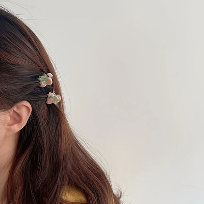 Mini Acetate Hair Claws Set Secure Cute Elegant Clips - Smarsty