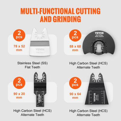 SucceBuy 30PCS Multi Tool Blades Kits Universal Release Oscillating Multi-Function Renovator Saw Blades for Dewalt Craftsman