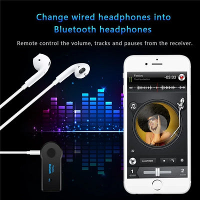 2 in 1 wireless Bluetooth 5.0 receiver 3.5mm jack for car music audio aux A2DP headphone transmitter adapter reciever handsfree - Smarsty
