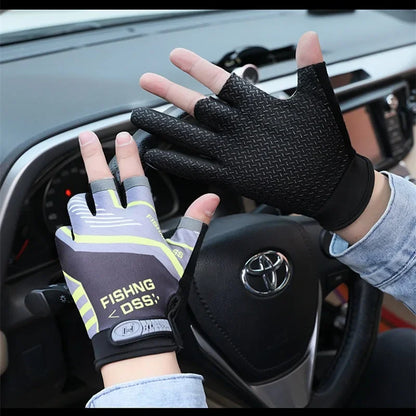 Men's Summer Fishing Gloves Breathable Anti Slip Protection - Smarsty