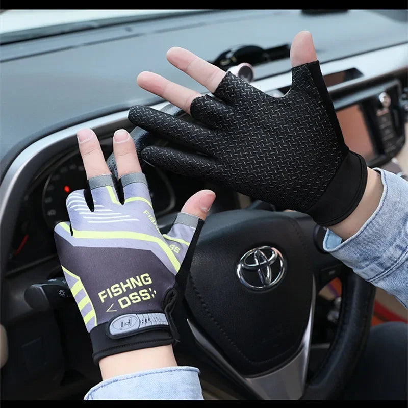 Men's Summer Fishing Gloves Breathable Anti Slip Protection - Smarsty