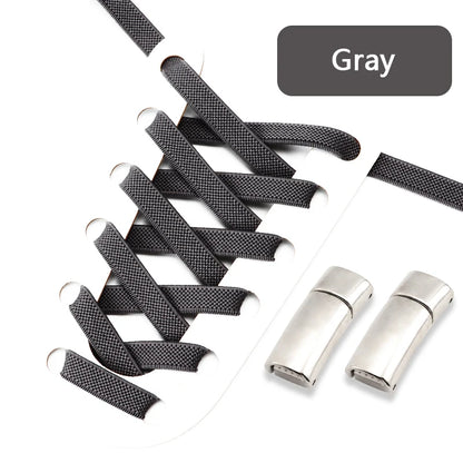 NEW NoTie Shoelaces Magnetic Shoe Laces Clip Flat Elastic Stretch Laces Sneakers Woman Men Children Casual Shoelace for AJ AF1