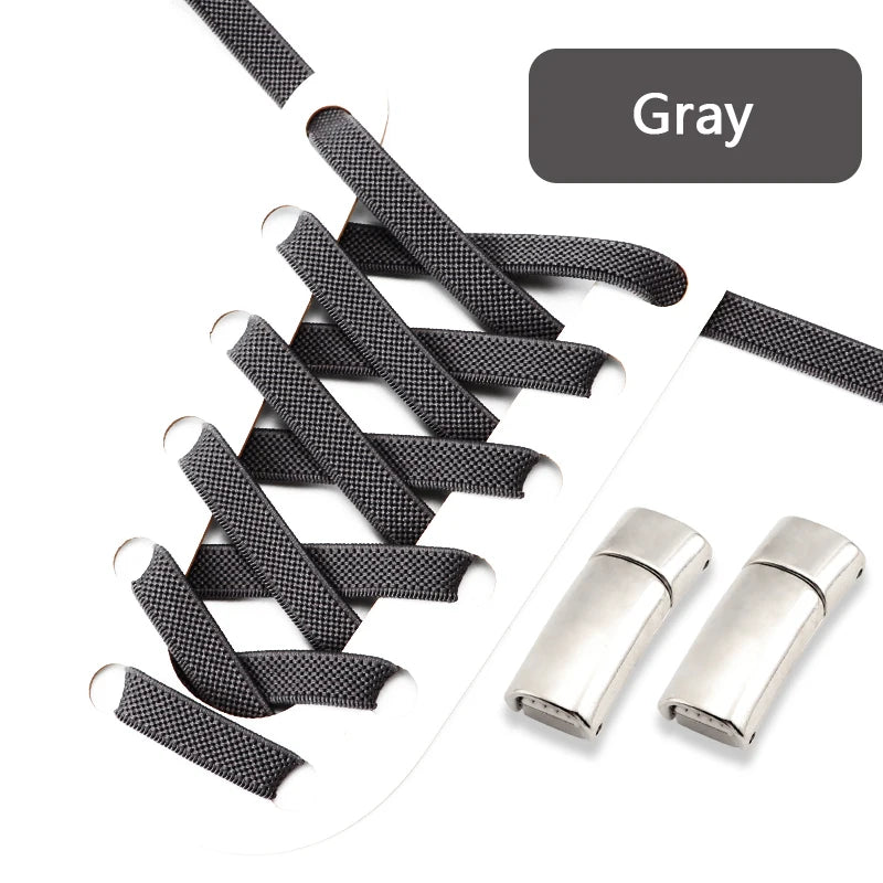 NEW NoTie Shoelaces Magnetic Shoe Laces Clip Flat Elastic Stretch Laces Sneakers Woman Men Children Casual Shoelace for AJ AF1