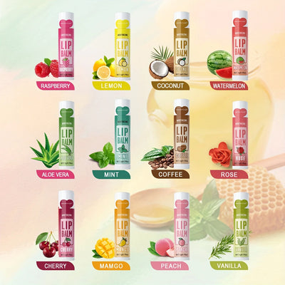 12 Piece Deep Moisturizing Lip Balm Set - Smarsty