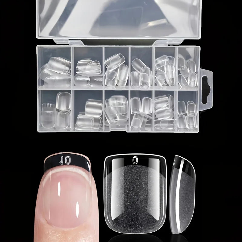 120Pcs Full Cover French Press On Nail Tips - Smarsty