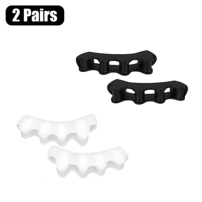 Toe Separators Doctor Recommended Correct Foot and Bunion Pain,Plantar Fasciitis Toe Straightener to Improve Functional Mobility - Smarsty