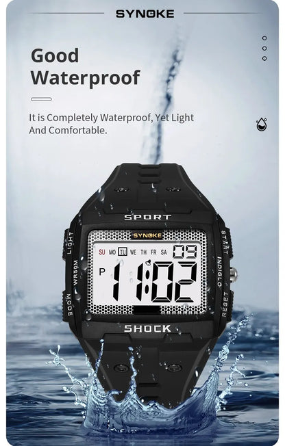 SYNOKE Waterproof Sports Watch with Night Glow Feature - Smarsty