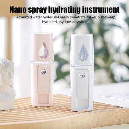 Mini Nano Mist Sprayer USB Rechargeable Facial Humidifier - Smarsty