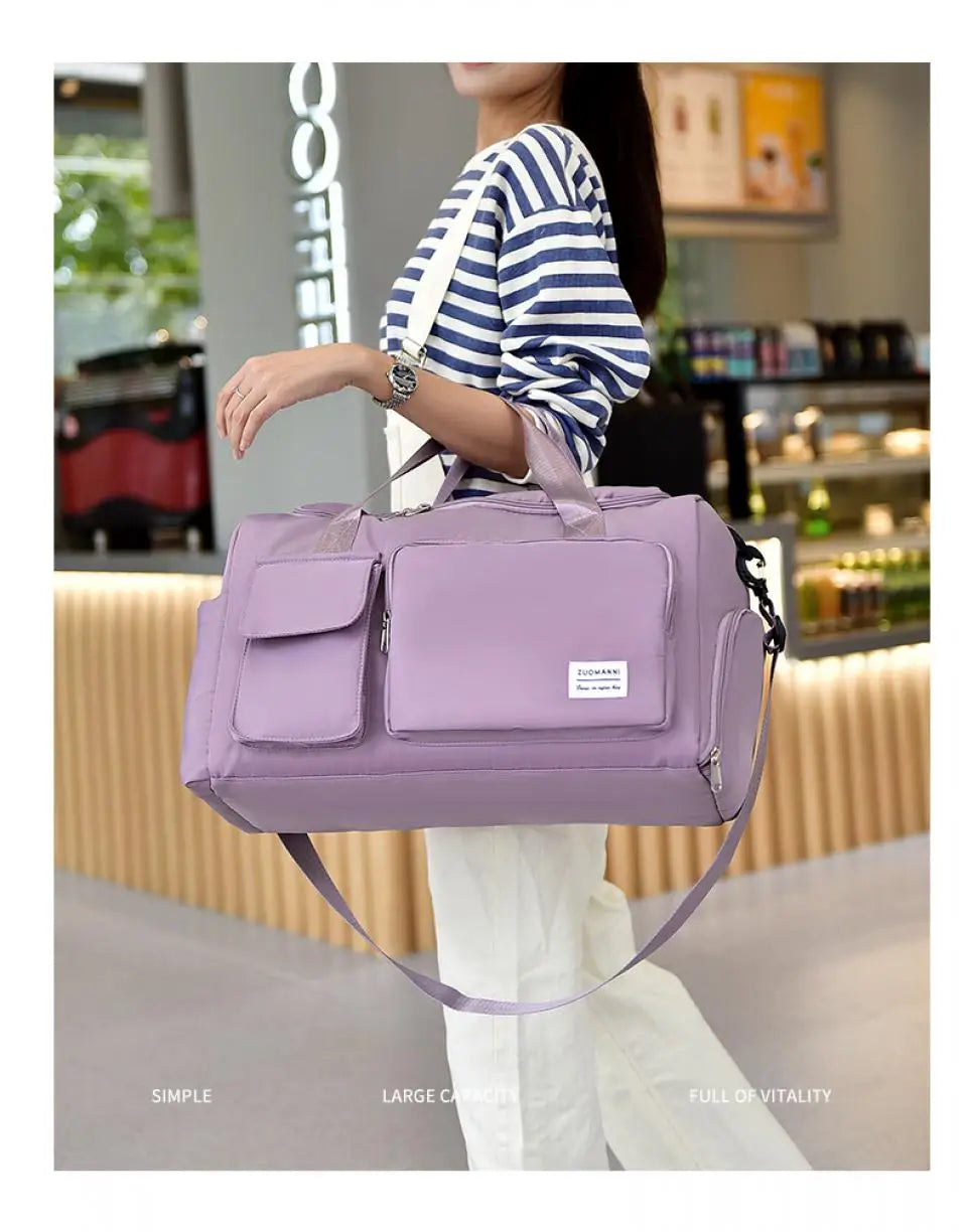 Unixinu Carry On Weekender Duffle Bag With Shoe Compartment - Smarsty