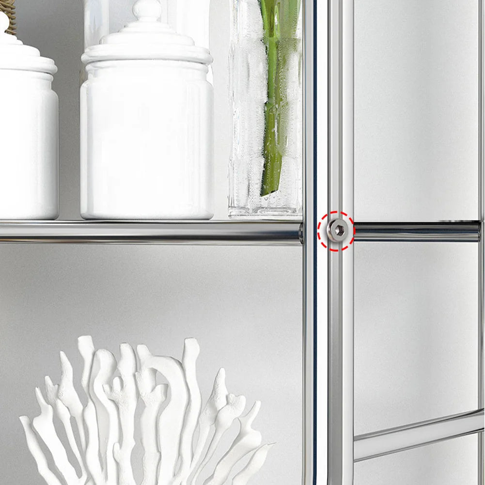 Over Toilet Storage Shelf,2/3-Tier Freestanding Over The Toilet Storage,Metal Bathroom Shelves with Paper Holder and Removable - Smarsty
