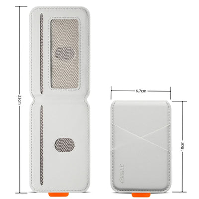 Luxury Leather Cellphone Magsafe Magnetic Card Holder For IPhone 14 13 15 16 17 Pro Max 16Plus RFID Anti-Skimming Bank ID Card - Smarsty