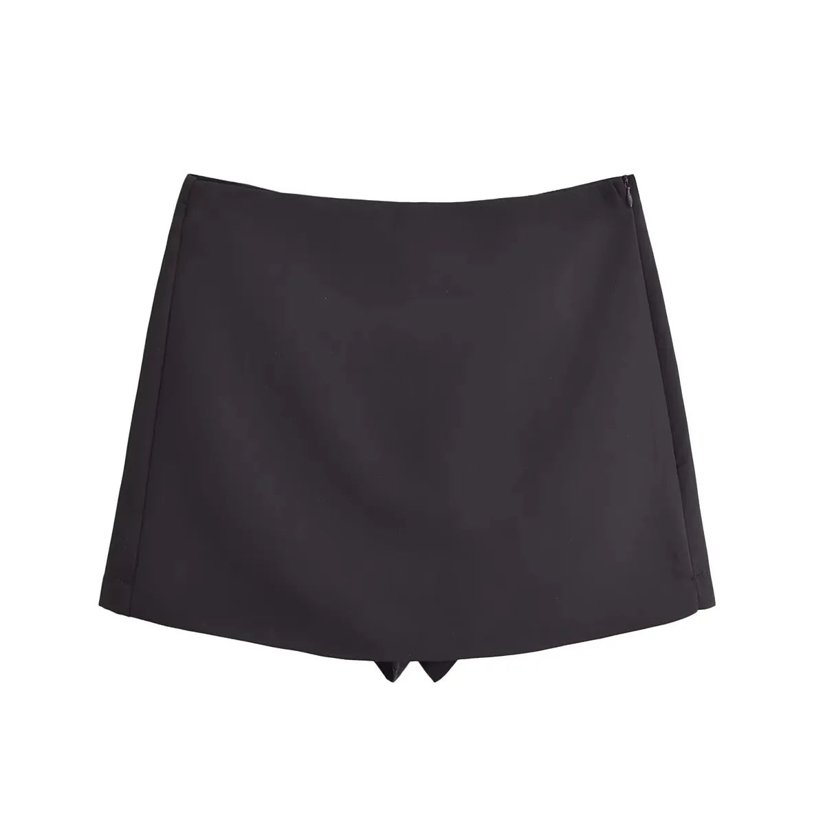 TFMLN New Spring Women Solid Skort Fashion Causal Side Zipper Mini Shorts Skirts Vintage High Waist Streetwear Shorts Skirts - Smarsty