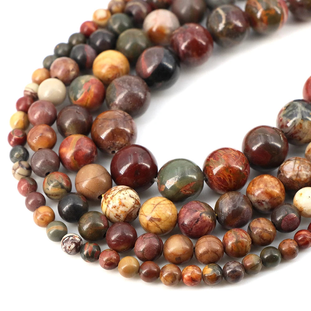Natural Stone Beads Blue Tiger Eye Crystal Amethyst Rose Quartz Gemstone Bead for Jewelry Making Bracelet Necklace 4/6/8/10MM - Smarsty