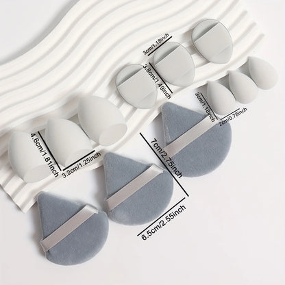 12-Piece All-Purpose Makeup Sponge Set for Flawless Application - Smarsty