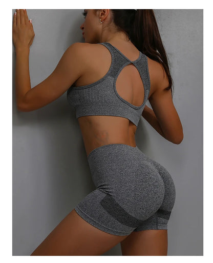 Yoga Shorts Women High Waist Workout Shorts Fitness Yoga Tights Lift Butt Fitness Ladies Yoga Gym Running Short Pants Sportswear - Smarsty