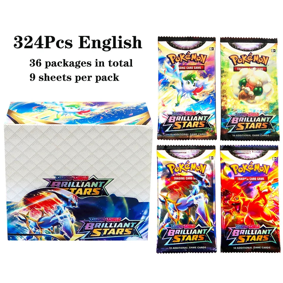 324pcs Pokemon TCG: Sword & Shield-Fusion Strike Booster Display Box (36 Packs) Board Game Card DESTINED RIVALS Stellar Crown - Smarsty