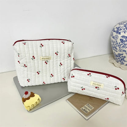 Large Capacity Women's Cosmetic Bags Cases Casual Ladies Small Storage Bag with Zipper Female Travel Clutch Bag Small Handbags - Smarsty