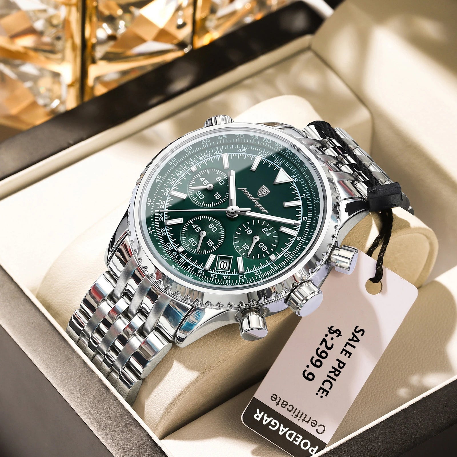 Luxury Men's Waterproof Chronograph Quartz Watch - Smarsty