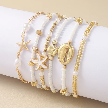 Vintage Seed Bead Stacked Bracelets for Summer Style - Smarsty