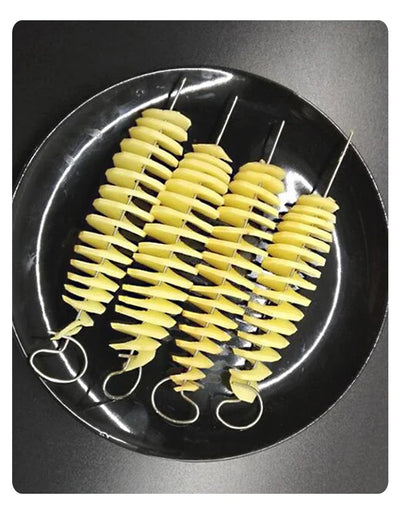 Whirlwind Potato Spiral Cutter Potato Tower Making Machine Vegetable Slicer Creative Vegetable Tools Kitchen Accessories Gadgets by Smarsty
