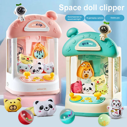 Mini Claw Machine Crane Machines Toy Large Claw Catch Toy Kids Coin Operated Play Game Clip Doll Toys Gifts for Girls and Boys