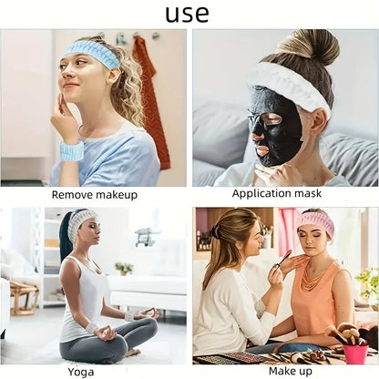 Coral Velvet Makeup Hairband Set for Easy Face Washing - Smarsty