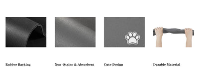 Absorbent Pet Feeding Mat for Easy Clean Up - Smarsty
