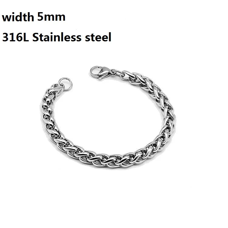 316L Stainless Steel Cuban Chain Bracelet for All - Smarsty