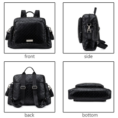 Soboba 2023 New Diaper Bags for Mother Waterproof Large Capacity Solid Polyester Diaper Backpacks Travel Bag for Newborn Baby by Smarsty