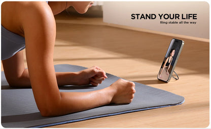 Magnetic Ring Phone Holder With Silicone Kickstand - Smarsty