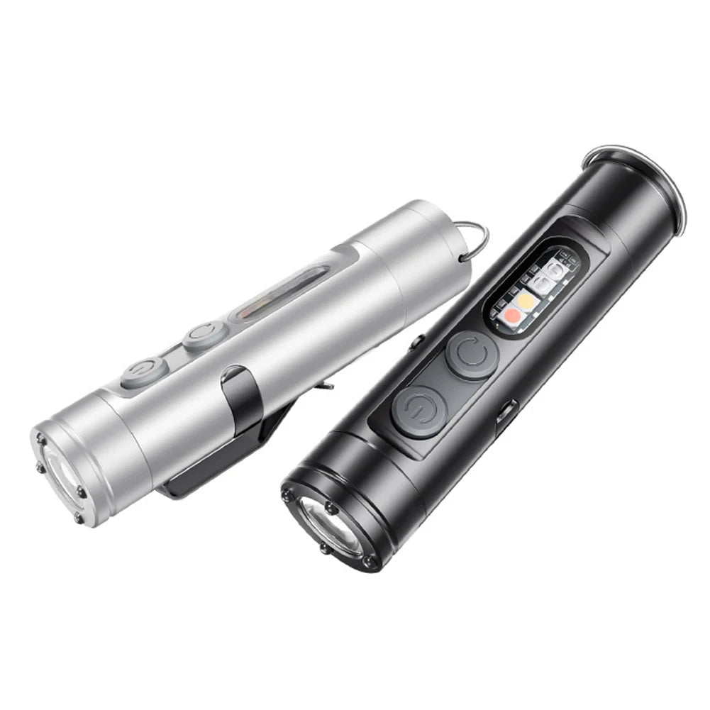 Taclite Mini Flashlight The Ultimate Everyday Micro Tool Emergency Rechargeable LED Magnetic Tactical Flashlight with Hat Clip