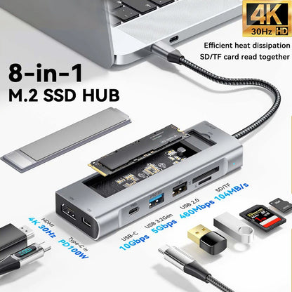 Usb C Hub With Highcapacity Ssd Storageunit Hdmi Dock