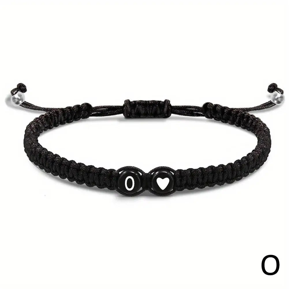 Handmade Adjustable Heart Bracelets A-Z Initials for Friendship - Smarsty