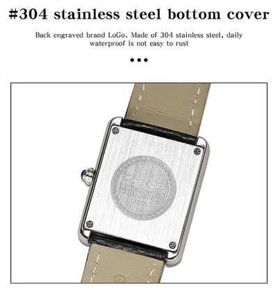 Luxury Waterproof Couple Watch with Leather Strap - Smarsty