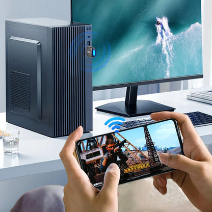 USB WiFi 6 Adapter Mini USB WiFi Card Adapter 2.4GHz 286.8Mbps Wireless Network Receiver For PC/Laptop Windows7/10/11