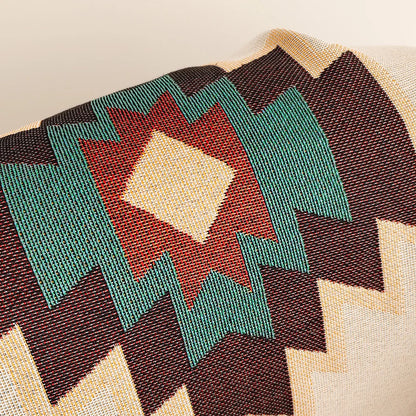 Oversized Aztec Blanket With Fringe For Cozy Comfort - Smarsty