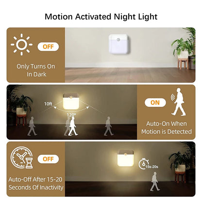 LED Wireless Motion Sensor Night Light for Easy Navigation - Smarsty