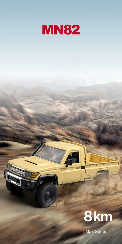 MN82 4WD RC Off-road Vehicle 1/12 LC79 Pickup Climbing Car with LED Lights Full Size Simulation RC Climbing Car Boy Toy Car - Smarsty