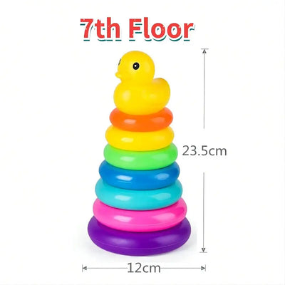 Montessori Baby Toy Rolling Ball Tower Montessori Educational Games For Babies Stacking Track Baby Development Toys 1 2 3 Years - Smarsty