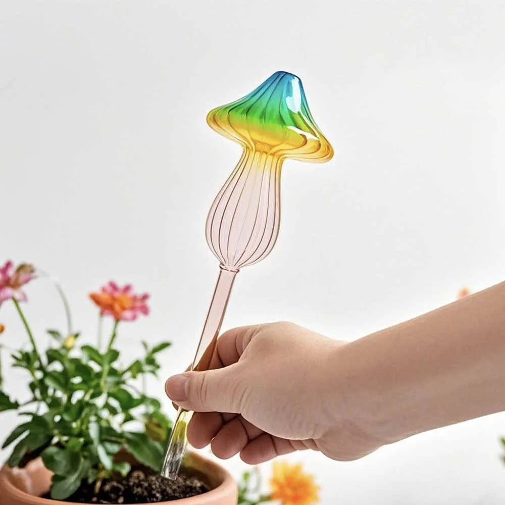 1/2 PCS Glass Automatic Watering Device Flower Plants Water Dripper Self Watering Spike Bulbs Shape Drip Irrigation System