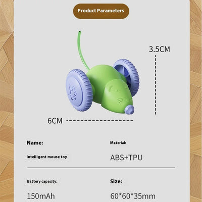 Interactive Electric Mouse Toy for Cats with Obstacle Avoidance - Smarsty