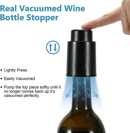 Reusable Vacuum Wine Bottle Stopper for Freshness - Smarsty