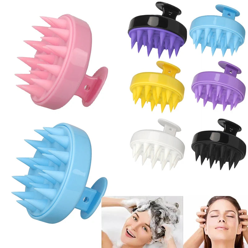 Silicone Scalp Massage Brush for Itchy Roots - Smarsty