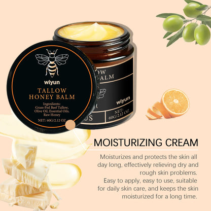 Tallow Honey Cream Hydrating Moisturizer for Elasticity - Smarsty